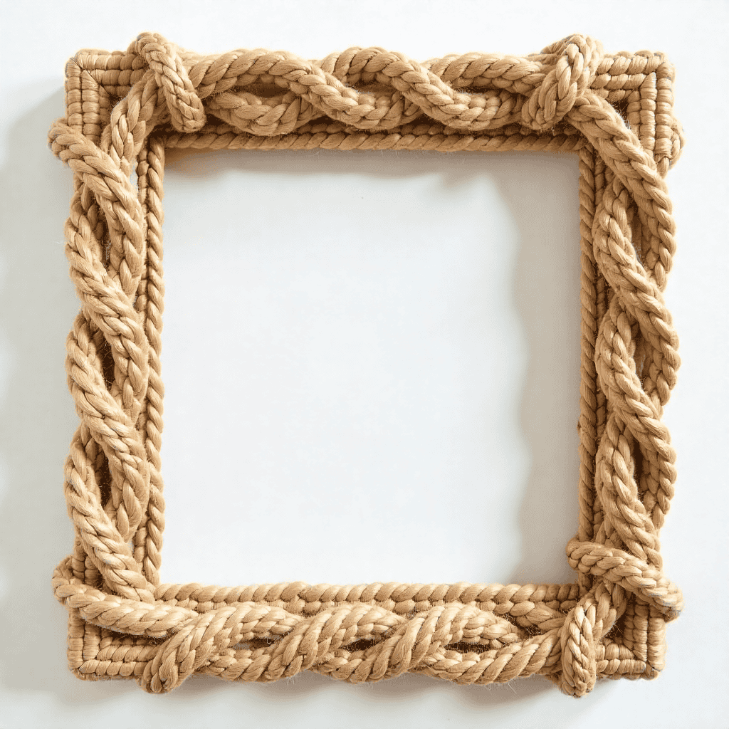 Woven decorative frame